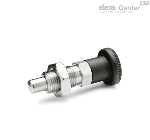 GN 817-NI Indexing Plungers Stainless Steel, with plastic knob